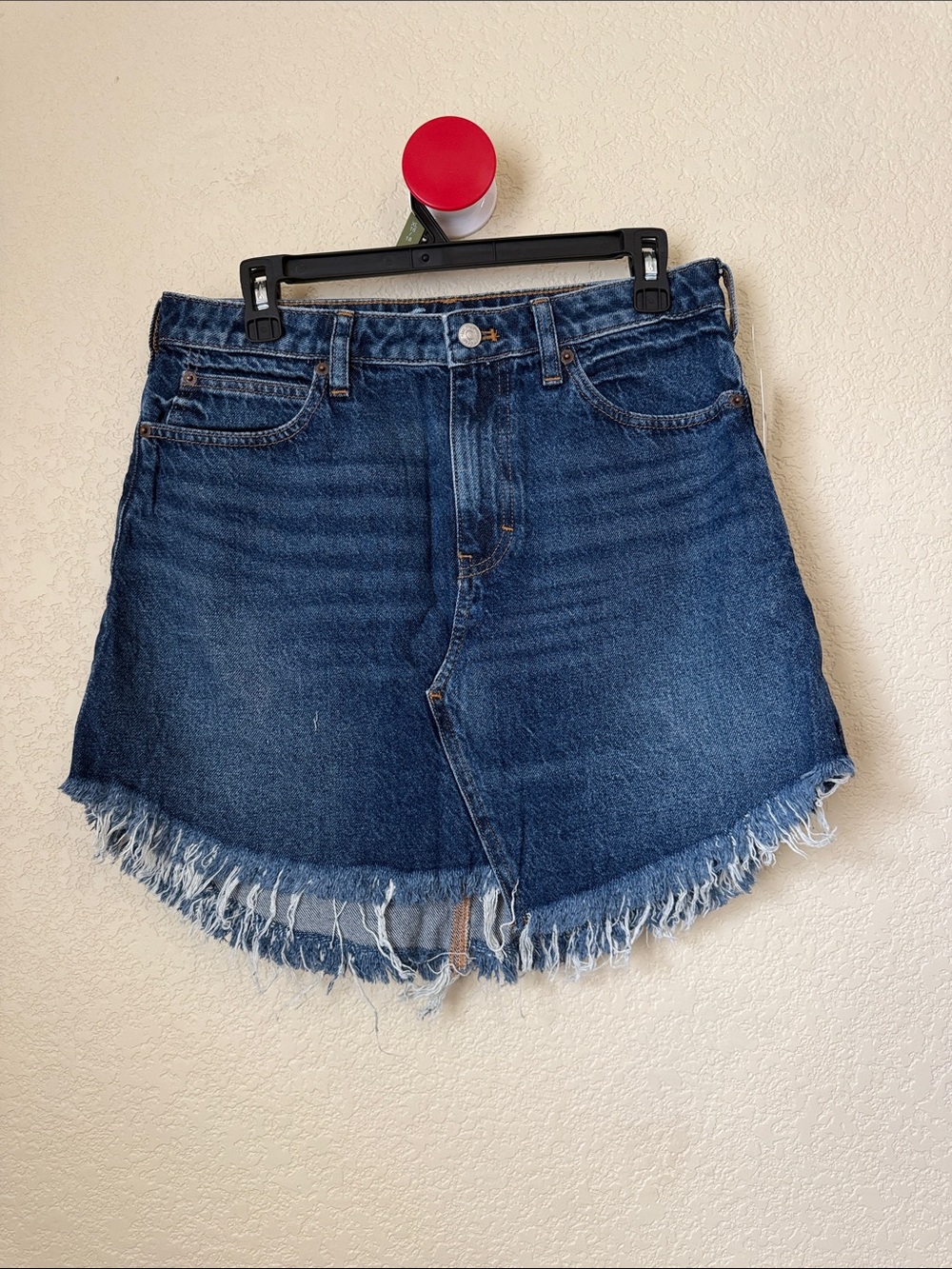 Free People Denim Cutoff Shorts Size 29 Frayed Hem High Rise NWT